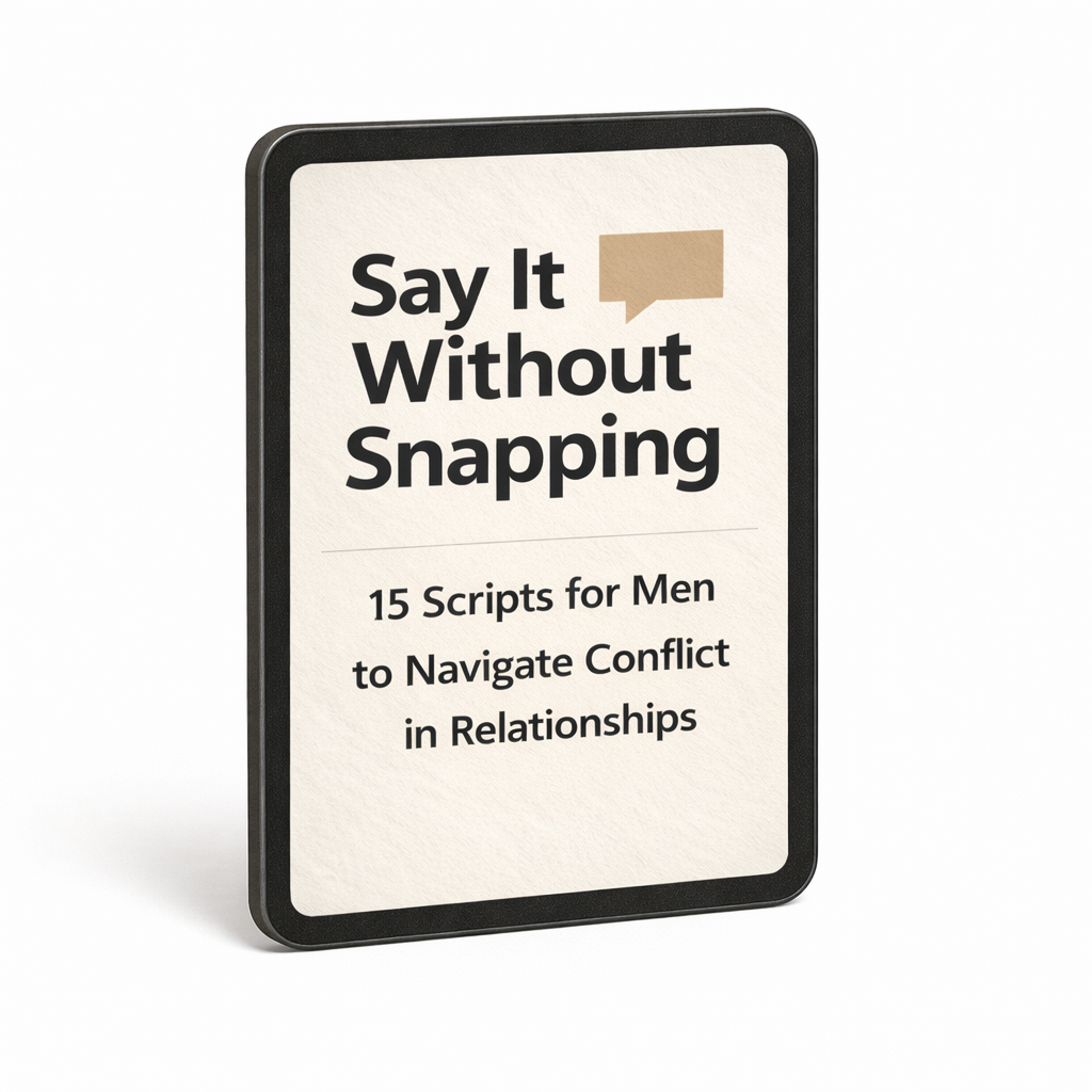 Say It Without Snapping: The Modern Man’s 15 Phrase Pack for Conflict Without Chaos